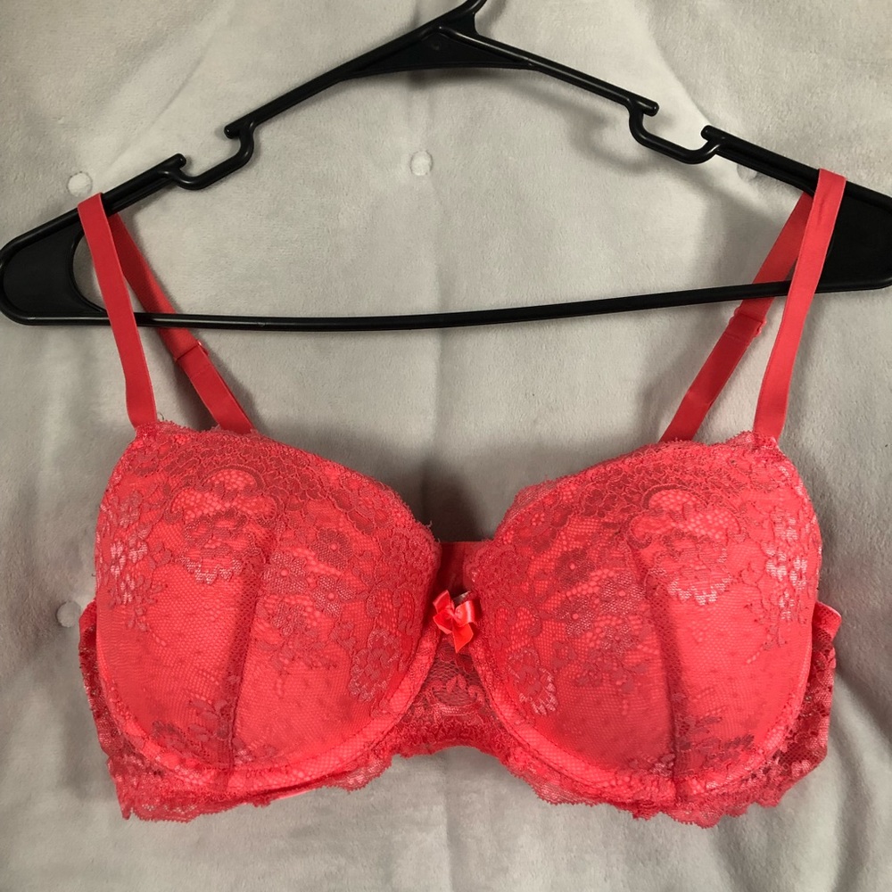 Pink bra
